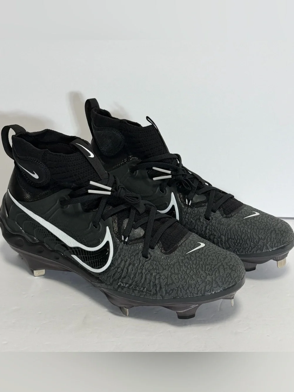 Nike Alpha Huarache NXT Black Metal Baseball Cleats DJ6517-010 Men's Size 11 - Picture 1 of 8